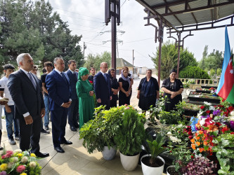 Vətən müharibəsi şəhidi Sinan Məmmədovun məzarı ziyarət olunub.