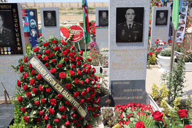46 yaşı tamam olan Vətən Müharibəsi şəhidi polkovnik – leytenant Qərib Baxşəliyevin əziz xatirəsi yad edilib.