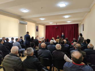 Nərimanov rayonunda sakinlərlə növbəti səyar görüş keçirilib.
