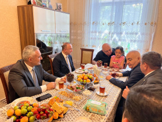 Vətən müharibəsi şəhidi Səidov Ələddinin ailəsi ziyarət olunub.