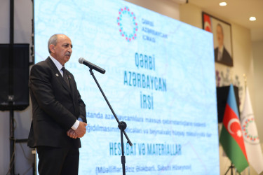 Nərimanov rayonunda “Qərbi Azərbaycan İrsi” kitabının I cildinin təqdimat mərasimi keçirildi.