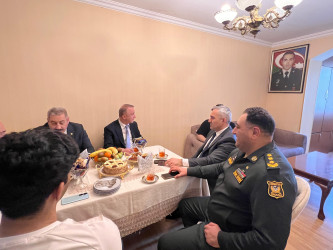 Şəhid, mayor Əhməd Hüseynağa oğlu Abdullayevin ailəsi ziyarət olunub.