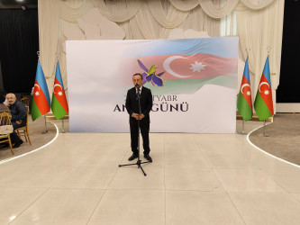 Nərimanov rayonunda 27 Sentyabr – Anım günündə şəhidlərin əziz xatirəsi anılıb.