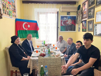 25 yaşı tamam olan Vətən Müharibəsi şəhidi Əli İbrahim oğlu Qasımovun ailəsi ziyarət olunub.