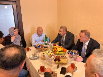 Şəhid, mayor Əhməd Hüseynağa oğlu Abdullayevin ailəsi ziyarət olunub.