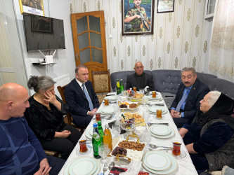 Vətən Müharibəsi şəhidi Səbuhi Rövşən oğlu Sadıqovun ailəsi ziyarət olunub.