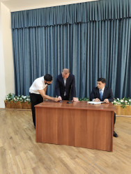 Nərimanov Rayon İcra Hakimiyyətinin başçısı Elgin Həbibullayev sakinlərlə görüşüb.